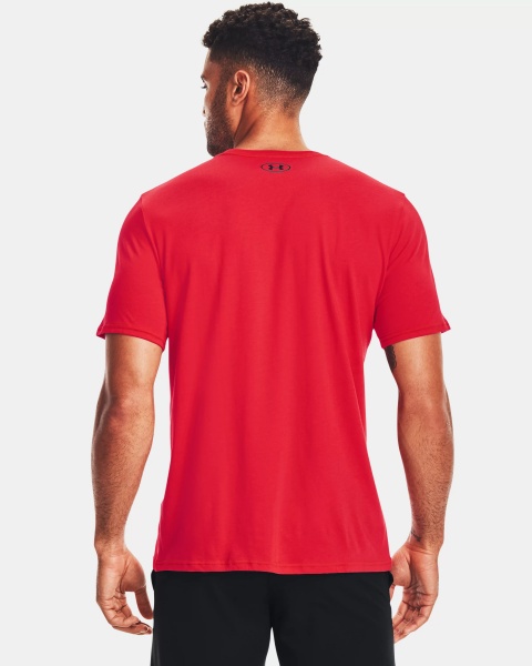 Футболка Under Armour UA SPORTSTYLE LOGO SS 1329590-601 р.S/M червоний