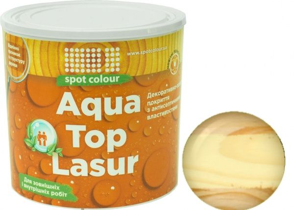 Лазур-антисептик Spot Colour Aqua Toplasur сосна шовковистий мат 0,75 л