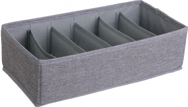 Органайзер для белья SO04119-1 London темно-серый 6 секций 90x320x320 мм