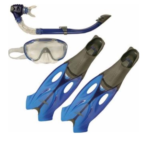 Набор для дайвинга Speedo GLIDE MASK SNORKEL FIN SET AU 8-016595052 р.35/36 синий