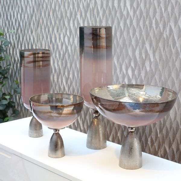 Фруктовница античный никель 24х27 см PANACHE