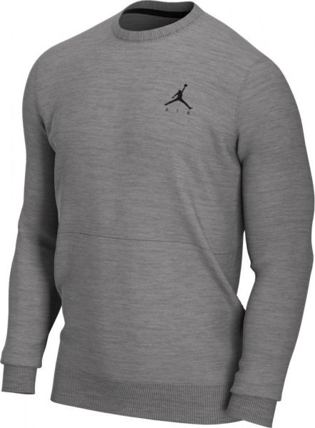 Джемпер Nike M J JUMPMAN AIR FLEECE CREW CT3455-091 р. L серый