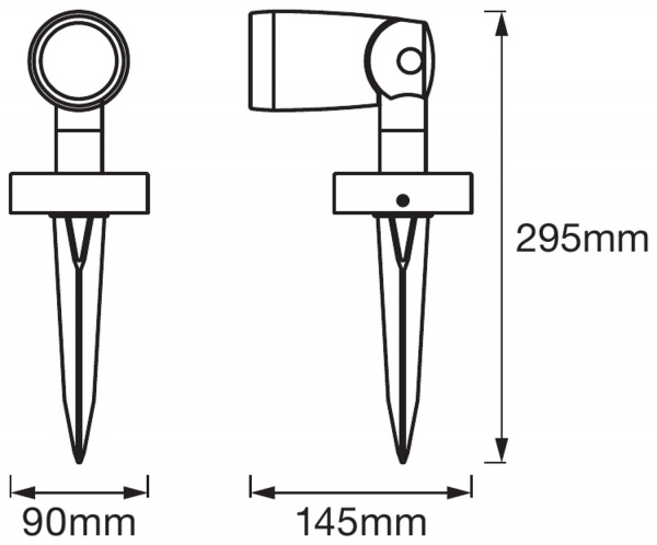 Світильник садовий Ledvance SMART+ WIFI GARDEN 1 Spot extension 4,5 Вт IP44 темно-сірий 
