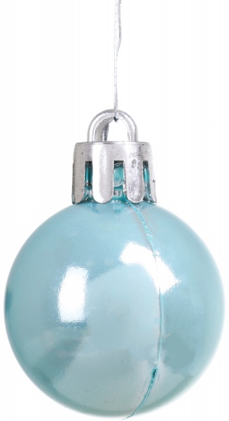 Набор елочных шаров голубой CAN201190 d30 мм 12 шт./уп. 