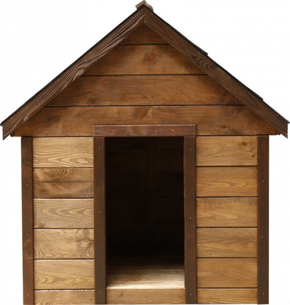 Будинок для собак Класика економ 1250х950 мм велика сосна двоскатний дах