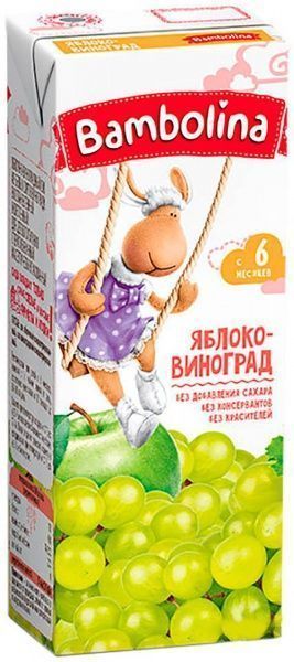 Сік Bambolina яблучно-виноградний