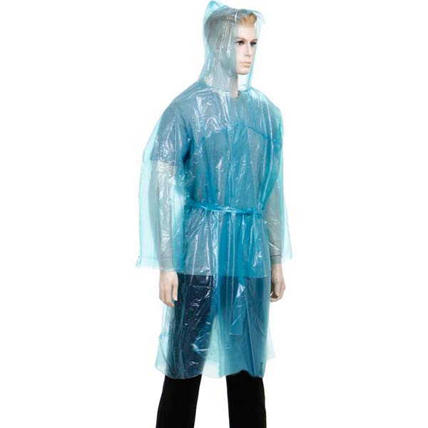 Плащ от дождя Эконом с поясом р. XL