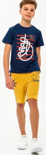 Футболка для мальчика Smil 110550 р.122 серо-синий 