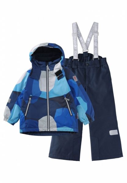 Костюм горнолыжный Reima Hamara 523127-6502 104 сине-белый