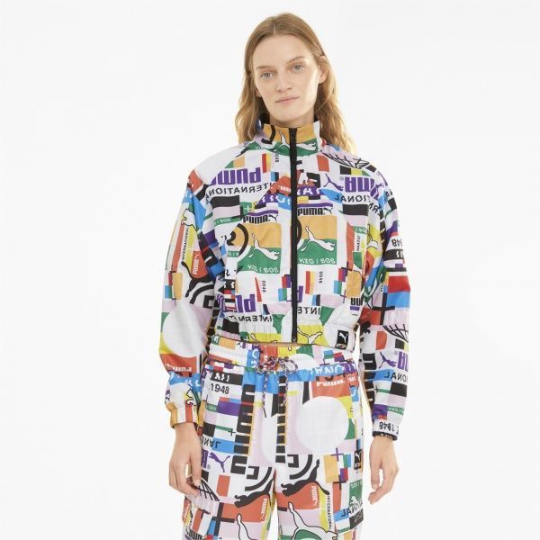 Джемпер Puma PI AOP Woven Track Jacket 53024202 р. S різнокольоровий