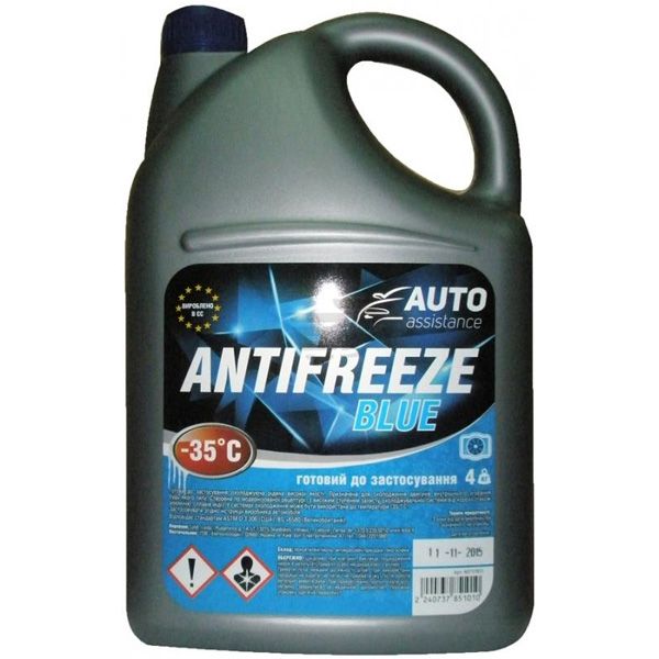 Антифриз AutoAssistance BLUE -35°С 4кг