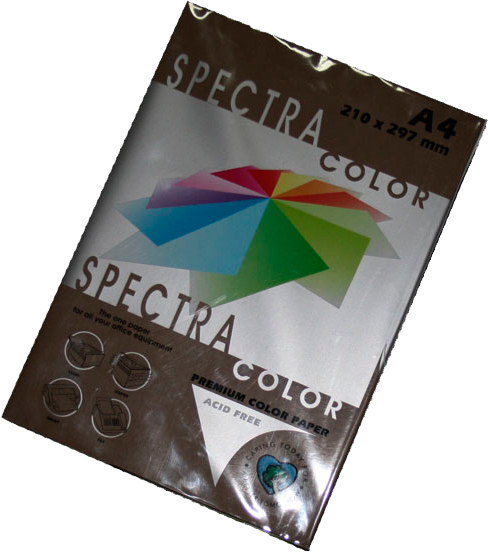 Папір кольоровий Crystal A4 80 г/м Chocolate 43A темно-коричневий