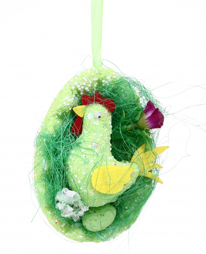 Украшение Петух 8х12 см SD11-2000 зеленый