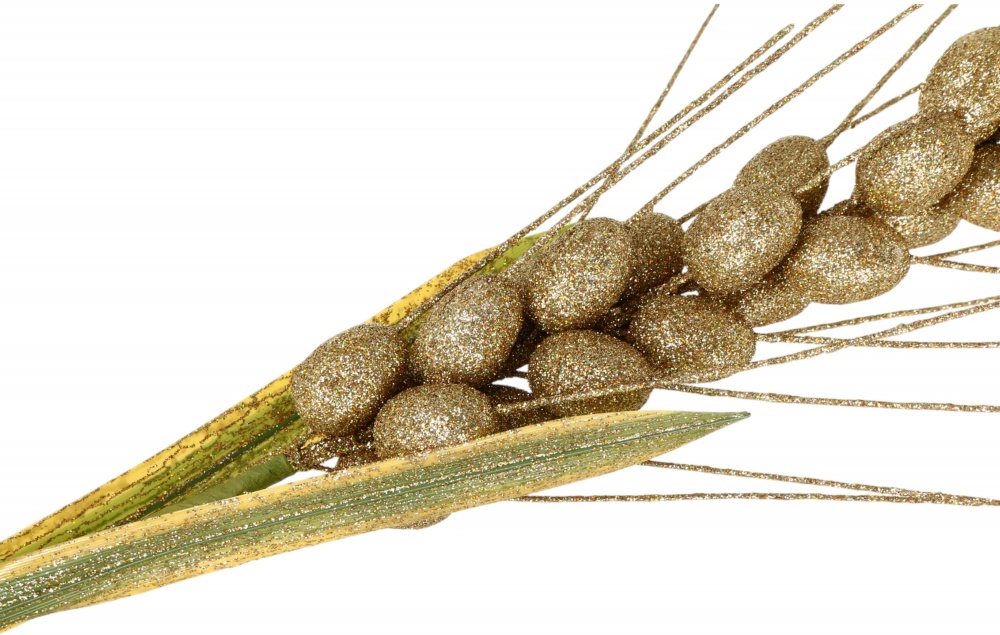 Декорация ветка пшеницы зелено-золотой 104 см RS1Z2926