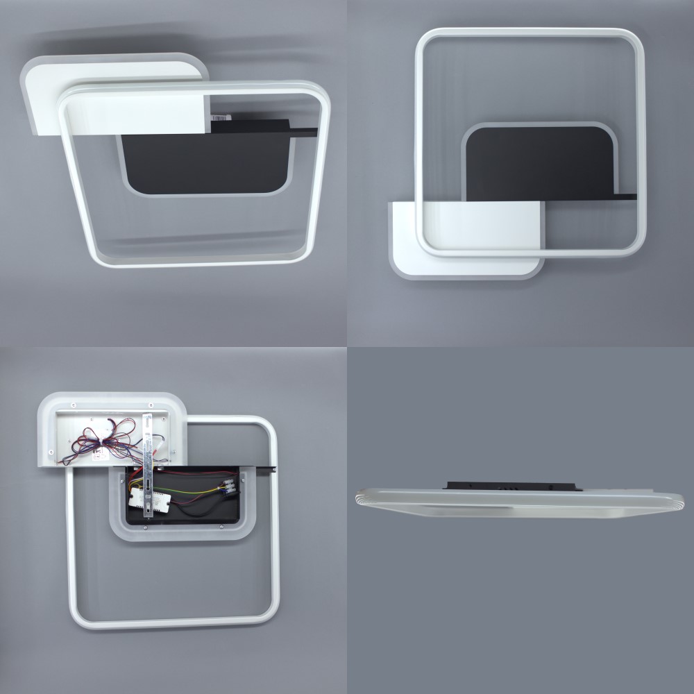 Светильник настенно-потолочный ESLLSE CODE 3S 70 Вт 500×490×55 мм 70 Вт белый с черным 3000-6500 К 10434