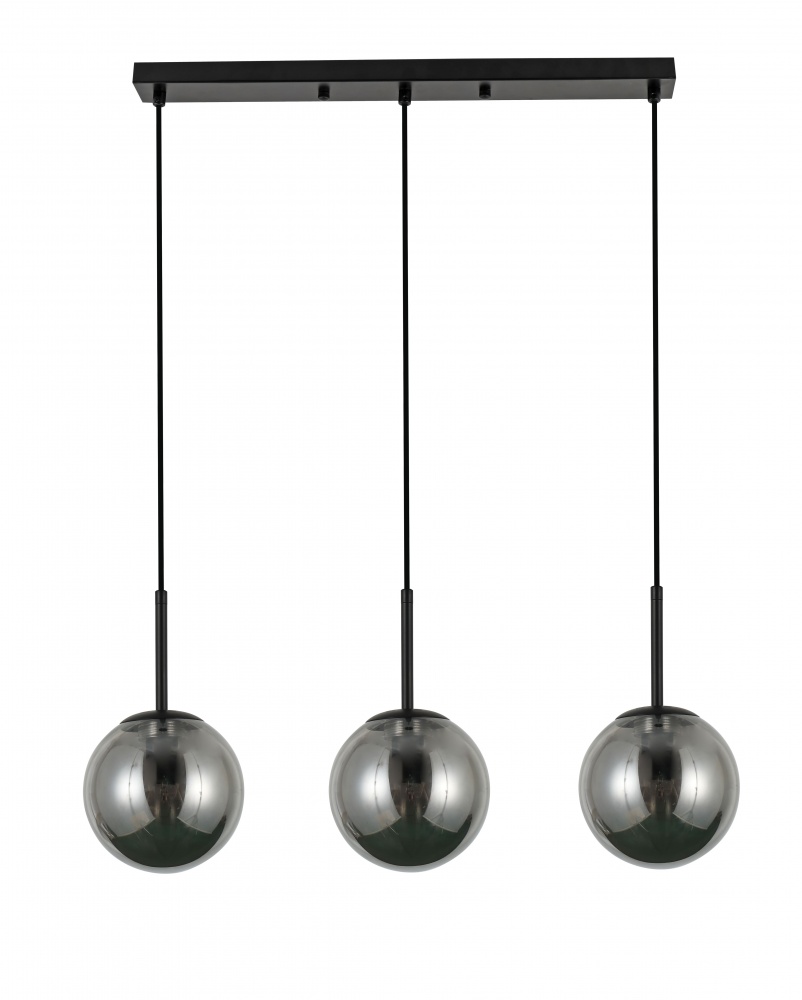 Подвес Sensio Lil 1x40 Вт /E14 черный/дымчатый LS-74658/3LB-E1440W