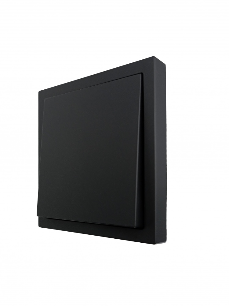 Механизм выключателя одноклавишный HausMark Juna без подсветки черный матовый 7041-1788U2-100QC