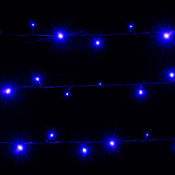 Гирлянда линейная LED 200 ламп 20 м голубая