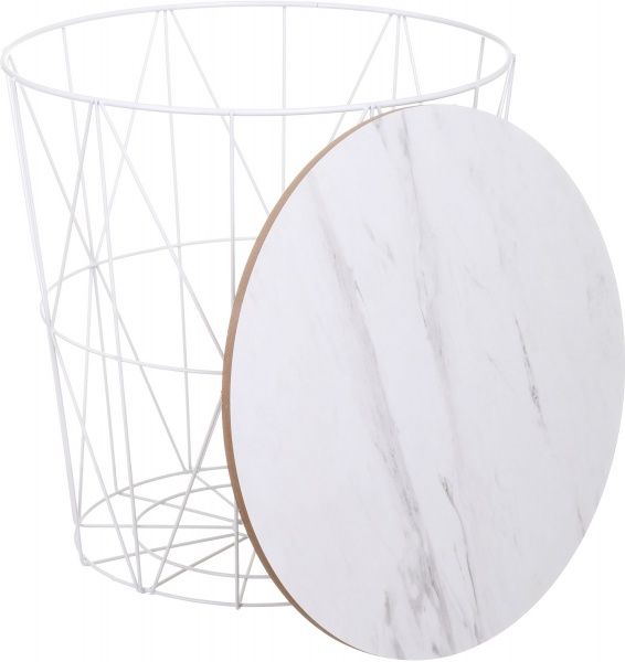 Стол-корзина Сканди Marble 34,5х34,5х39 см 