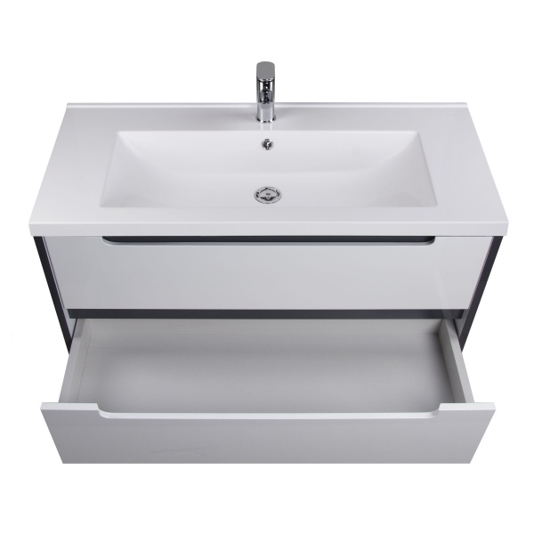 Тумба підвісна Мойдодир Paula 100 з умивальником Cosmopolitan 100