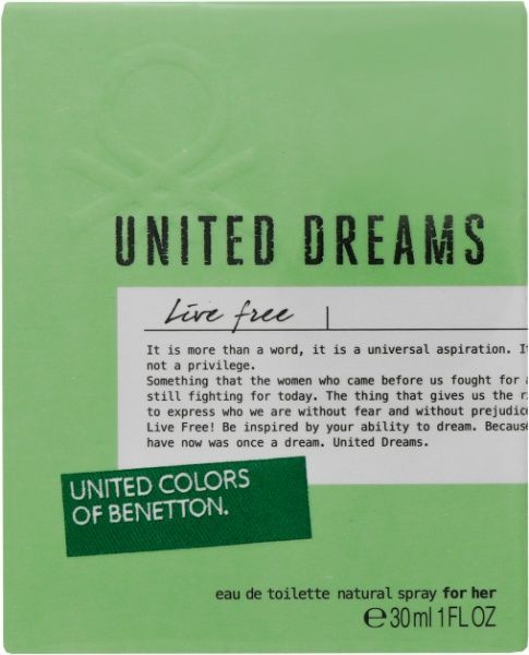 Парфуми United Colors of Benetton Dreams Live Free 30 мл