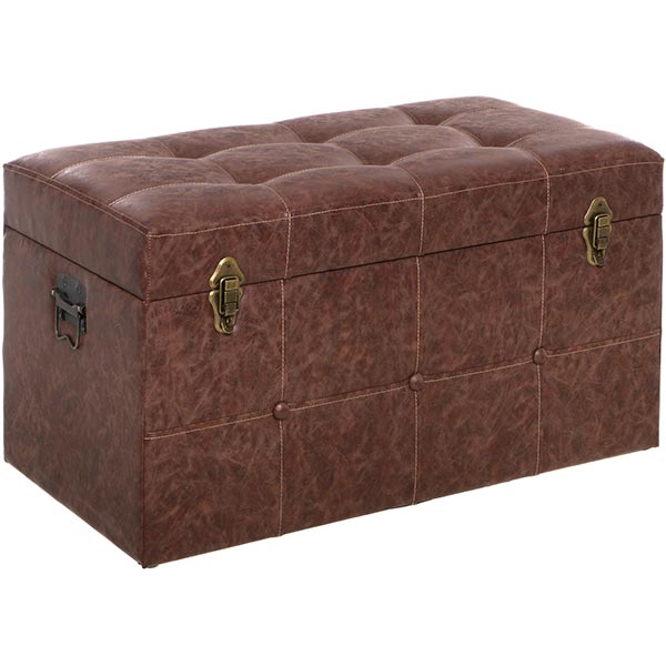 Сундук-пуф Teddy коричневый 50x30x33 см