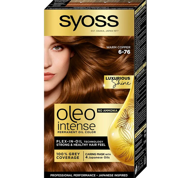 Краска Syoss Oleo Intense №6-76 мерцающий медный 115 мл