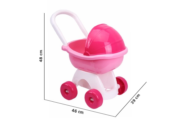 Коляска ТехноК рожева 8256