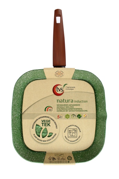 Сковорода-гриль Natura Induction 28х28 см TVS