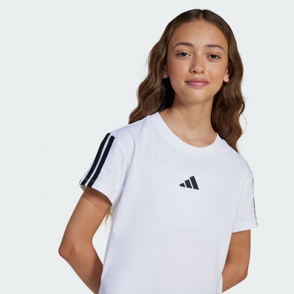 Футболка Adidas JG 3S TEE 160 JJ0945 р.140 білий