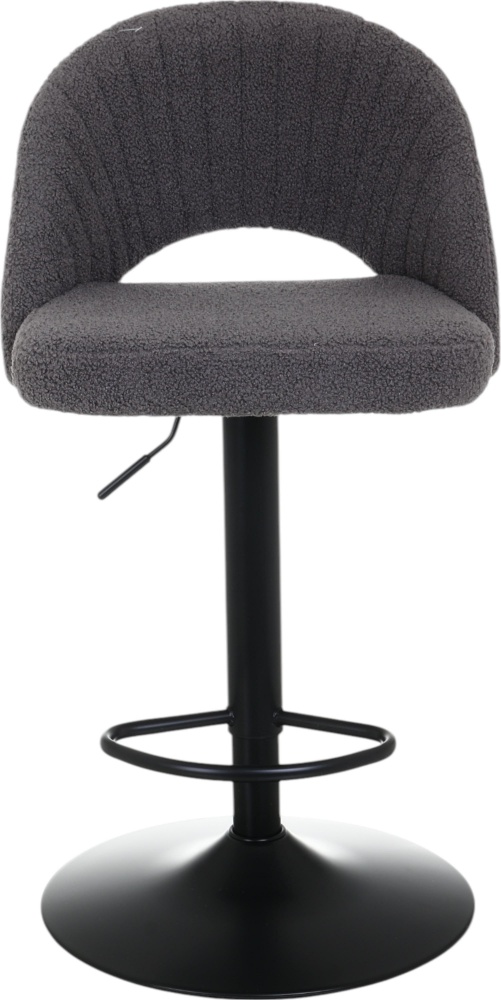 Стул барный ROUND UF TEDDY-14 480х510х910-1110 мм серый