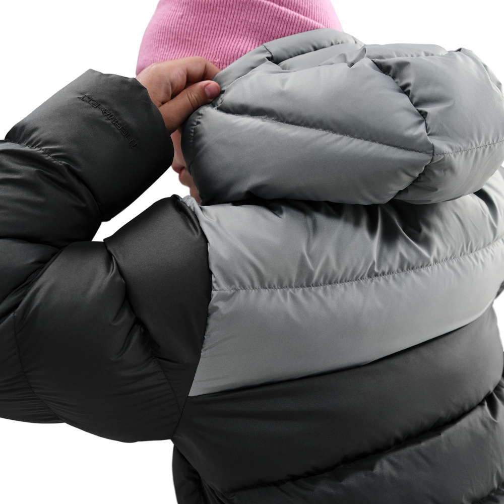 Пуховик дитячий зимовий Nike K NSW TF ADP Puffer Colorblock IB6164-010 р.S чорний