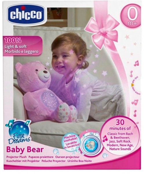 Игрушка музыкальная Chicco Медвежонок Розовый 08015.10