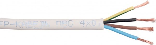 Кабель силовий багатожильний Мастер Кабель ПВС 4х1,5 мідь 