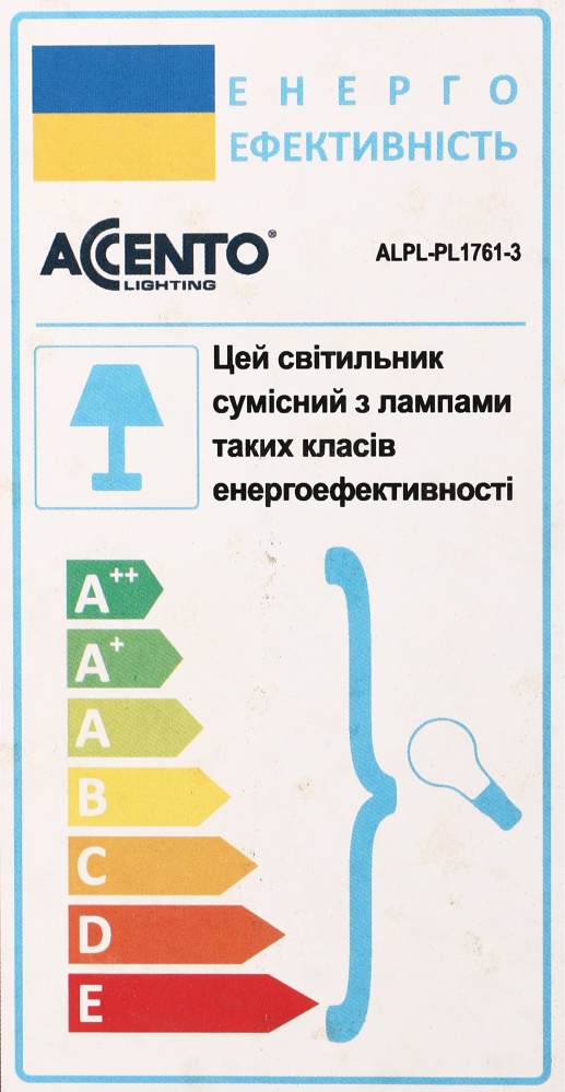 Світильник стельовий Accento lighting Camellia 3x40 Вт E14 хром ALPL-BL19230-3