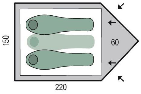 Намет Pinguin Scout 2 Green PNG 132
