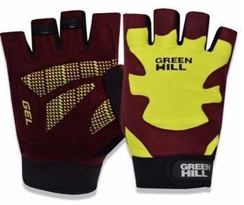 Перчатки для фитнеса Green Hill WLG-6535 р. M коричневый 