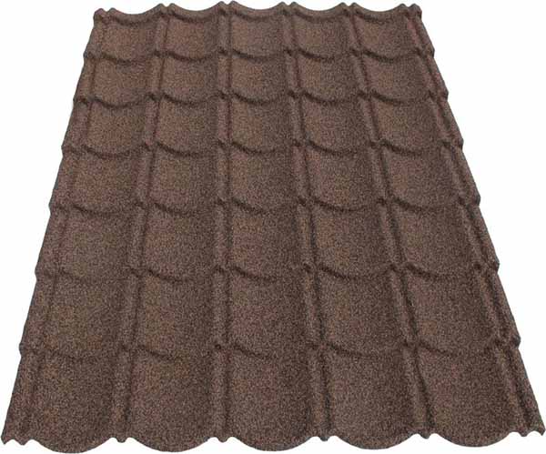 Черепиця композитна AquaPan coffee 1123x890 мм