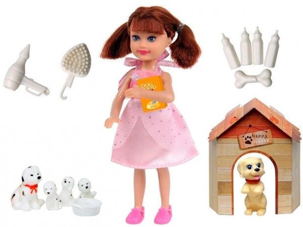 Лялька Defa 8281 собачки тарілка пляшечки кісточки В асортименті