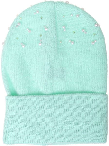 Шапочка дитяча для дівчинки Kraft+ BSL048 р.50-52 м'ятний 