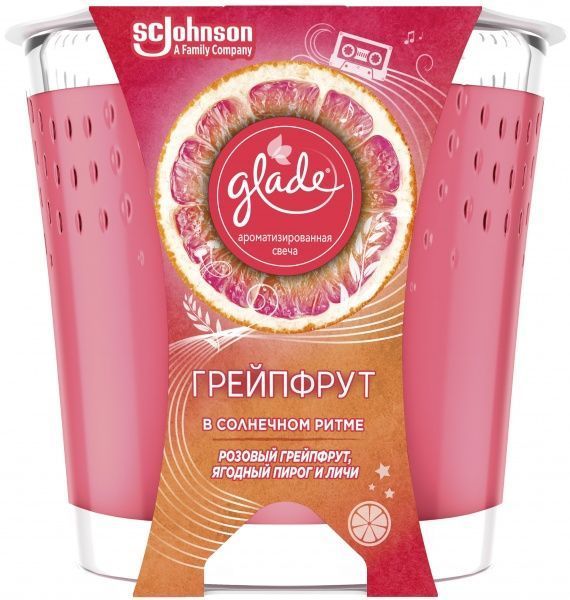 Ароматическая свеча Glade Грейпфрут у солнечном ритме 129 г