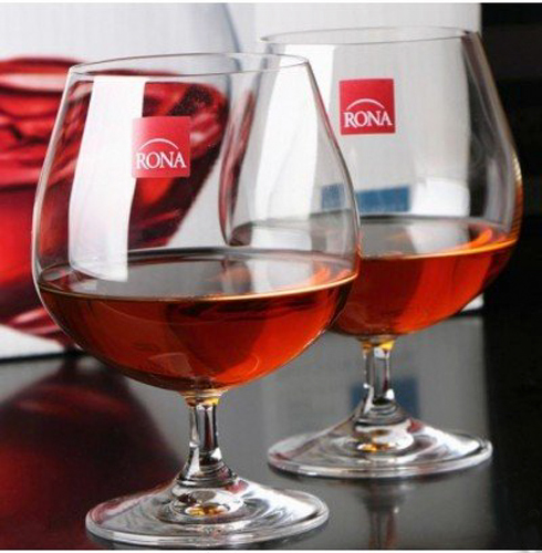 Набір бокалів для бренді Golden Set 400 мл 2 шт. 2570/400/2 Rona