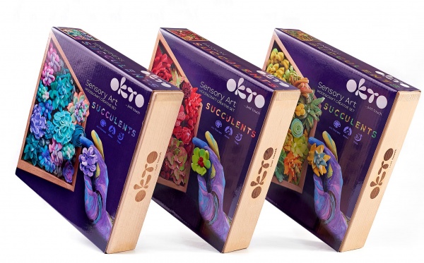 Набір для творчості Wood&Craft Зроби сам Суккуленти 21х21 см Пристрасть OKTO 