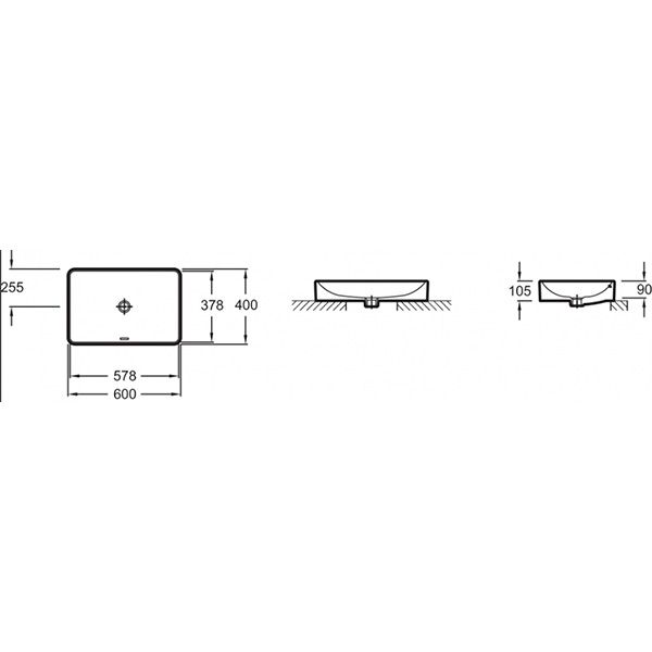 Умывальник Jacob Delafon Vok EVF102-00
