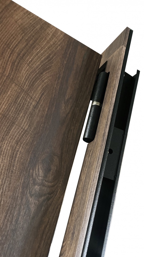 Дверь входная Министерство дверей Сучасная черный муар 2050х860 мм правая