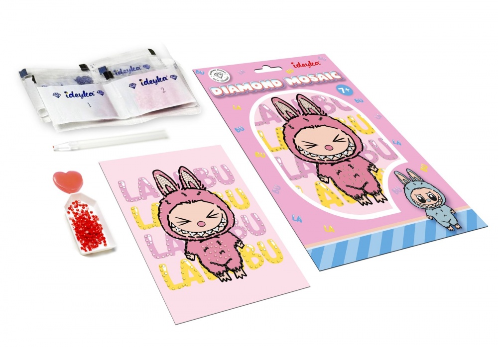 Алмазная мозаика Она Лабубу Ideyka