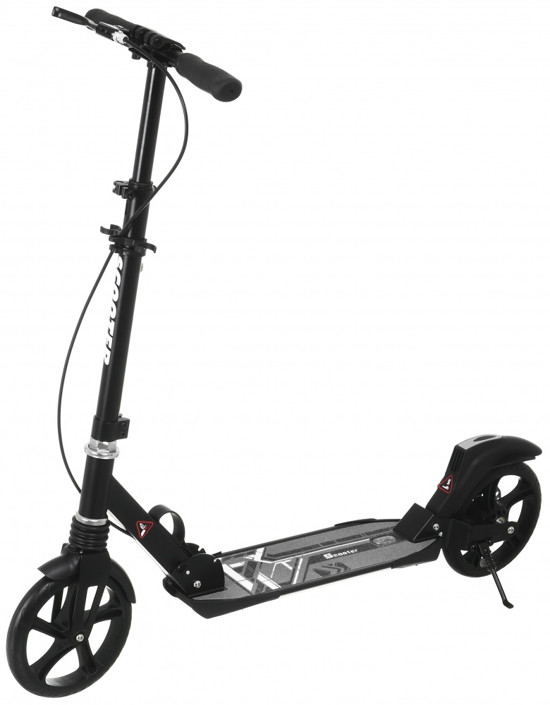 Самокат MaxxPro kids чорний із білим LS204