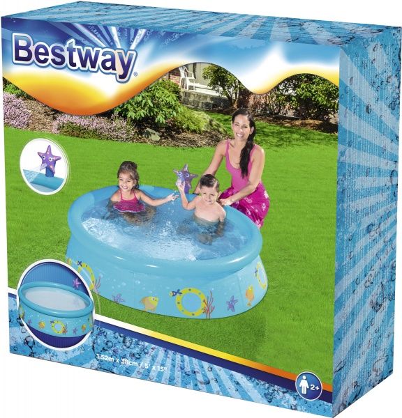 Басейн надувний Bestway Spray Pool 152х38 см в асортименті