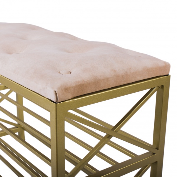 Пуф-скамья Метал Арт Мюнхен бежевый 