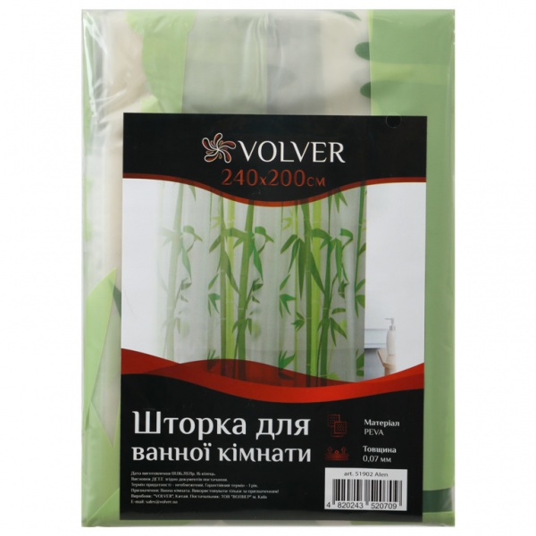 Шторка для ванны VOLVER Alen 240x200 см 51902
